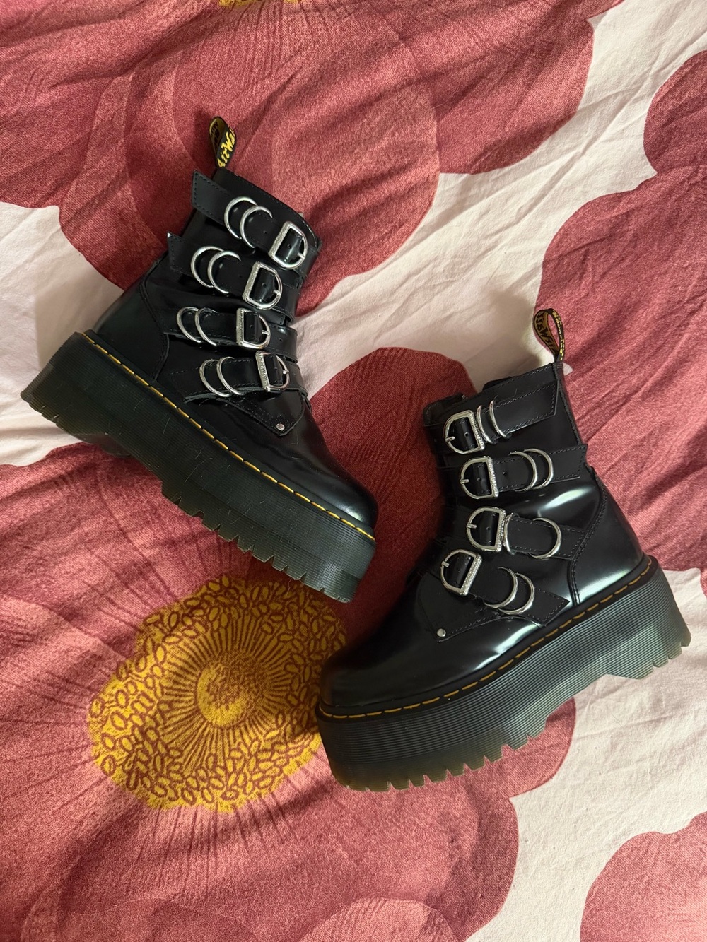 Dr Marten Jadon Max Hardware Leather Platform Boots